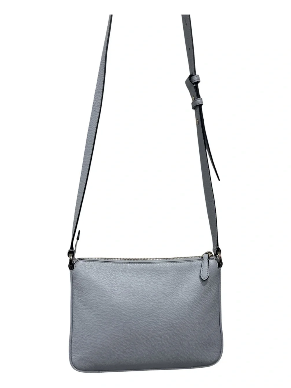 kate spade new york Run Around Medium Pebbled Leather Crossbody baby blue